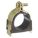 CUSHION CLAMP: GALVANIZED STEEL, FOR ½ IN PIPE, FOR ½ IN MAX. OUTSIDE DIAMETER