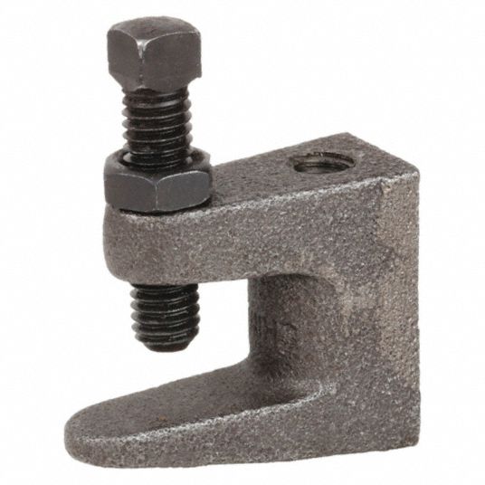 Beam Clamp Extra Wide 3-1/8 in. Jaw With 1/2-13 Threaded Holes