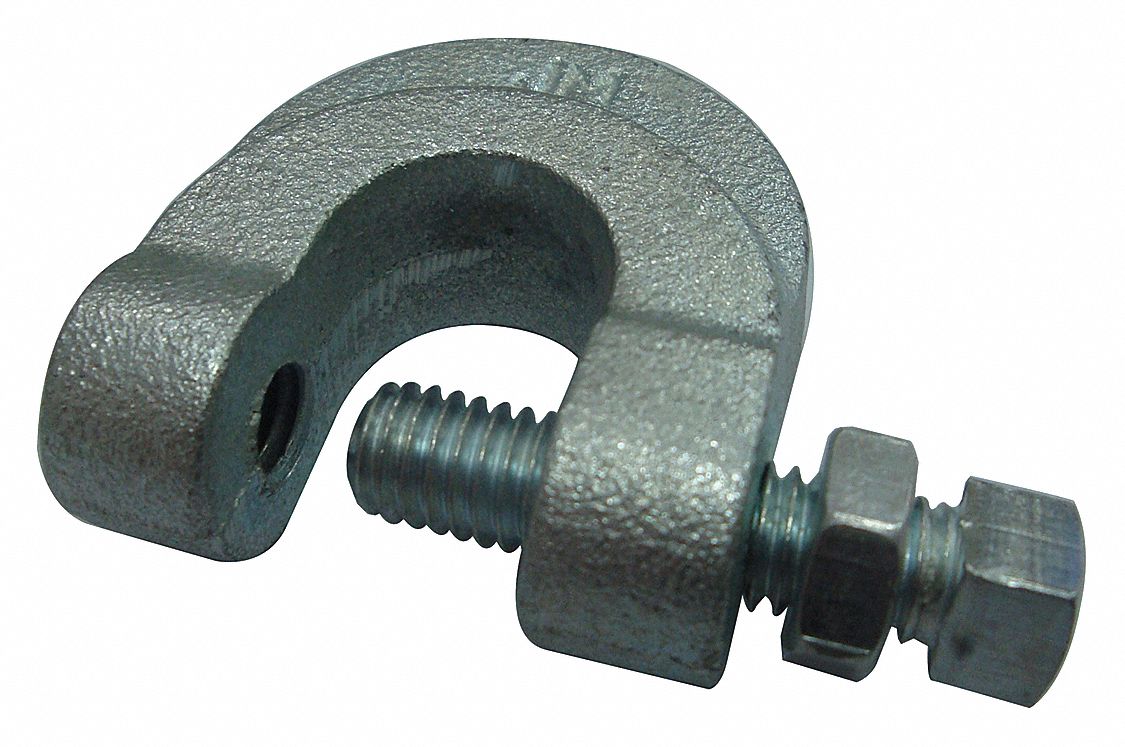 GRAINGER APPROVED MSS SP58(Type 23) Beam Clamp, Electro Galvanized