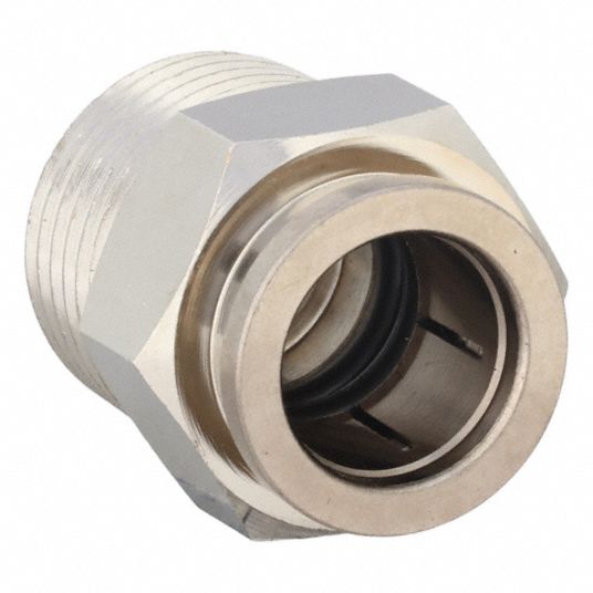Straight, 1/2 in OD x 1/2 in Pipe Size, Push-Fit Adapter Fitting ...