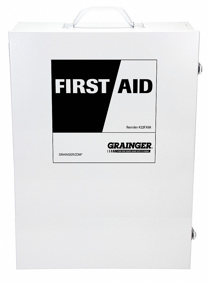 22FX68 - Empty First Aid Cabinet Metal