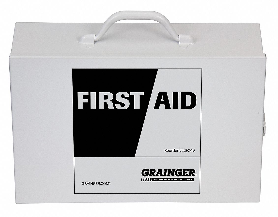 22FX69 - Empty First Aid Cabinet Metal