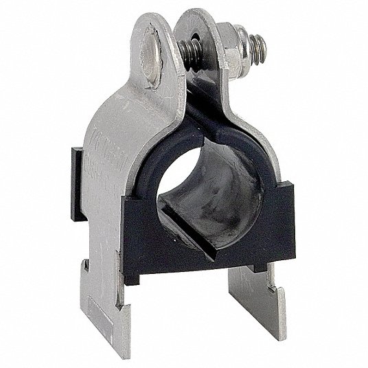 Cush-A-Clamp Cushion Clamp, Stainless Steel, Thermoplastic Elastomer
