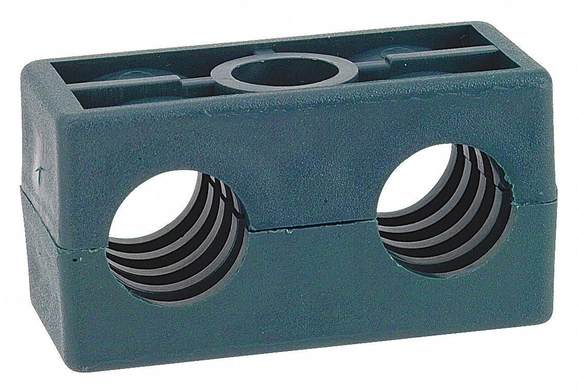ZSI Two Hole Beta Clamp, Polypropylene 22JD71T3014C Grainger