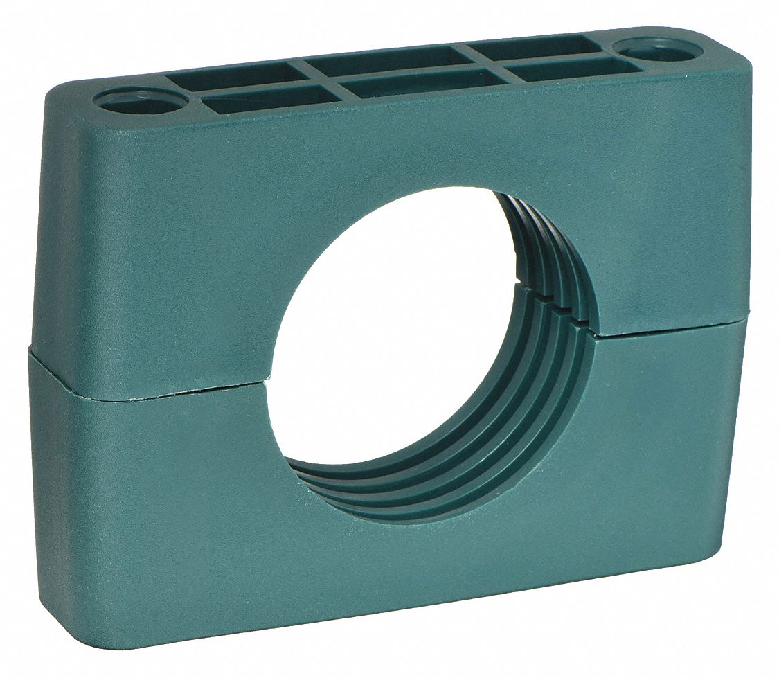 BETA CLAMP INSERT REPLACEMENT: RIBBED BORE, STEEL CLAMP, POLYPROPYLENE CUSHION, FOR 1 LINE