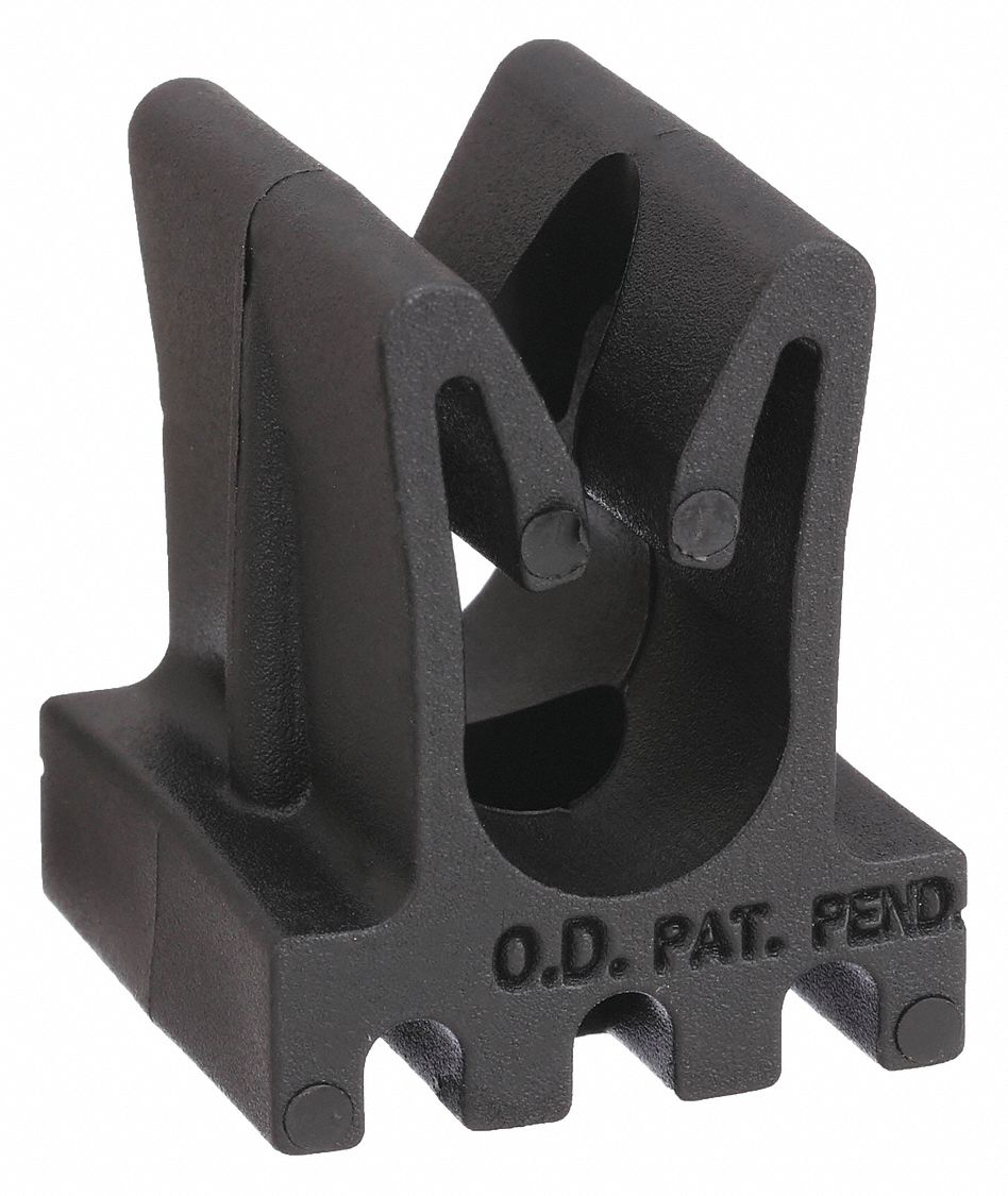 CLIP CLAMP: TPE, FOR ½ IN COPPER TUBE, FOR ½ IN MAX OD, 75 LB LOAD CAPACITY