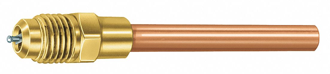 Tube Extension: 1/4 in SAE, 1/8 in Extension OD, 7 in Overall Ht, Cap/Valve Core, 5 PK