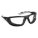 SAFETY GLASSES, FULL-FRAME, WRAPAROUND, PC/TPR, DURAMASS ANTI-FOG, BLACK/CLEAR, CSA, UV, M