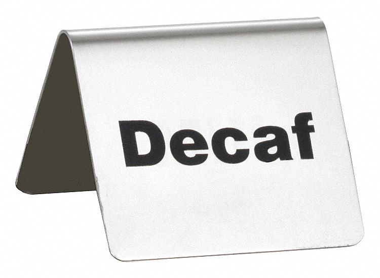 DECAF BUFFET SIGN,SS,SILVER