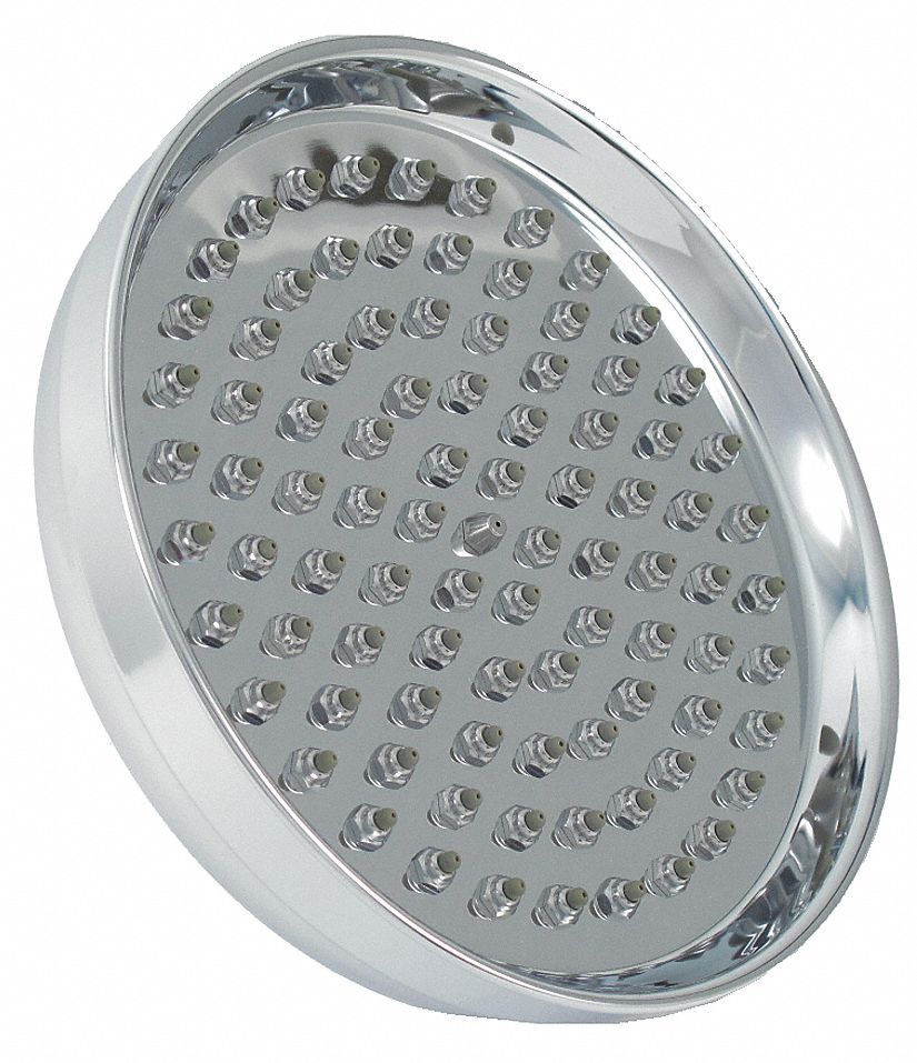 SHOWER HEAD,POLISHED CHROME,8 IN DIA