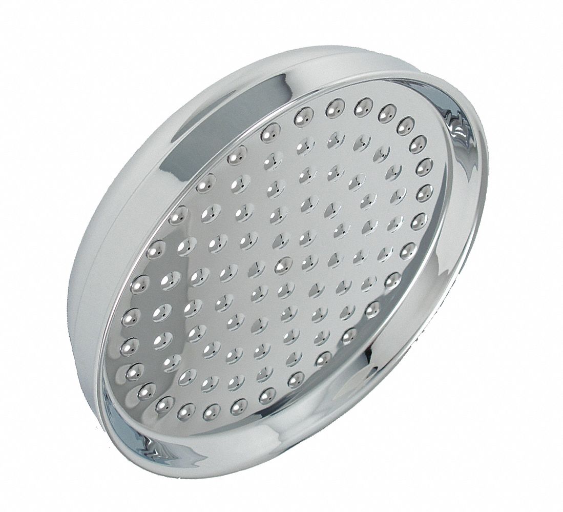 SHOWER HEAD,POLISHED CHROME,6 IN DIA