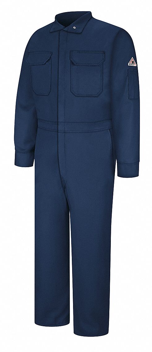 Flame-Resistant Coverall, Navy, 54