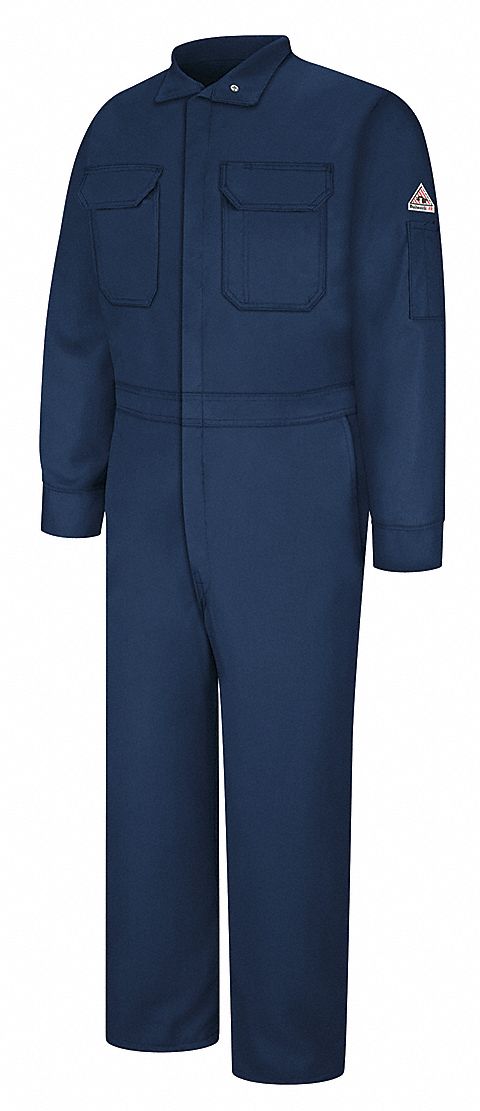Flame-Resistant Coverall, Navy, 54
