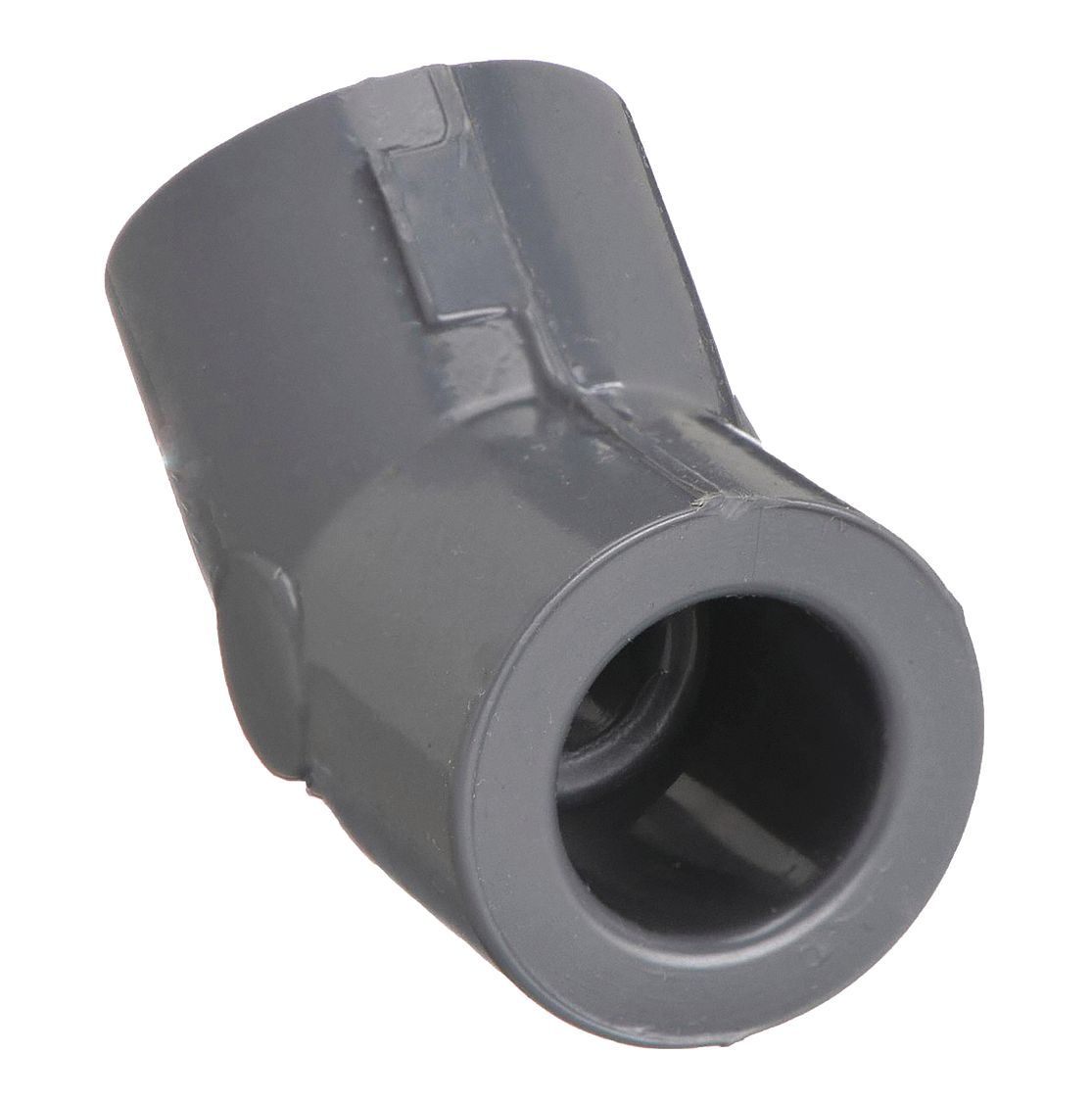 Pipe Elbow: 45° Elbow, Schedule 80, PVC, 1/4 in x 1/4 in Size, Socket x Socket, Female x Female