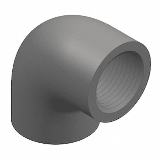 GF PIPING SYSTEMS PVC Elbow, 90 Degrees, FNPT x FNPT, 3/4 in Pipe Size