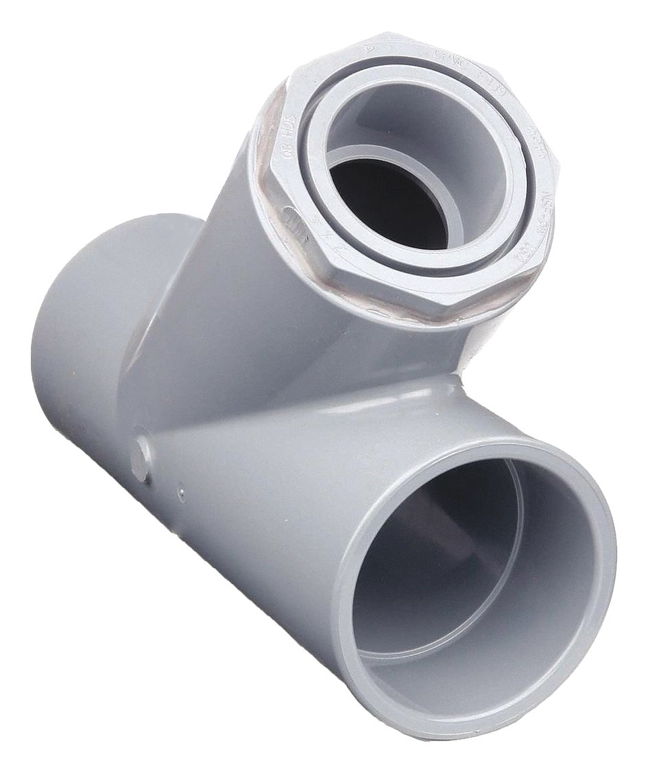 WYE: 4 IN X 4 IN X 4 IN FITTING PIPE SIZE, SCHEDULE 80, 150 PSI AT 73 ° F, GREY
