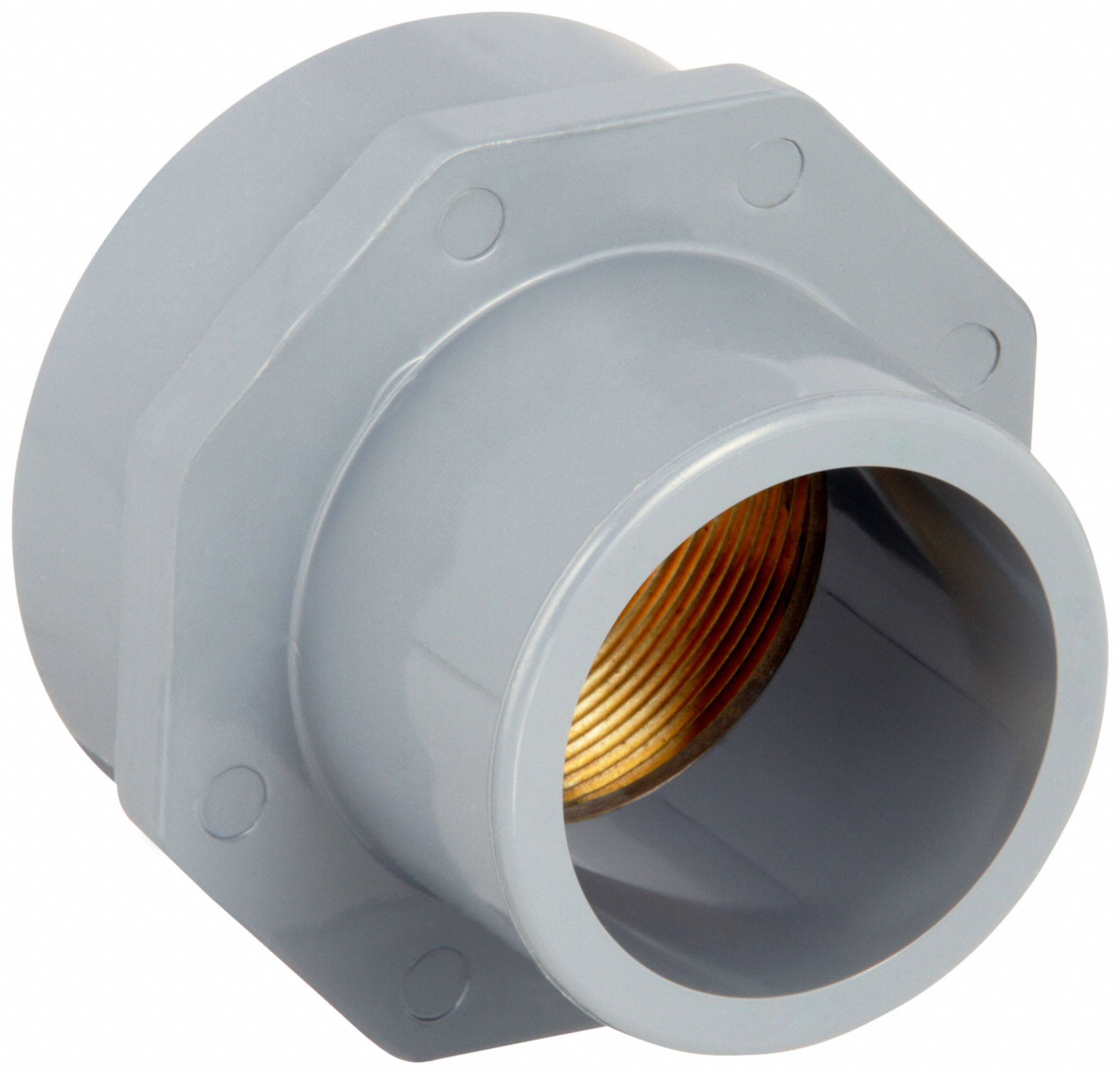 Brass, 2 in Metal Side Nominal Pipe Size, Transition Adapter 22KA01