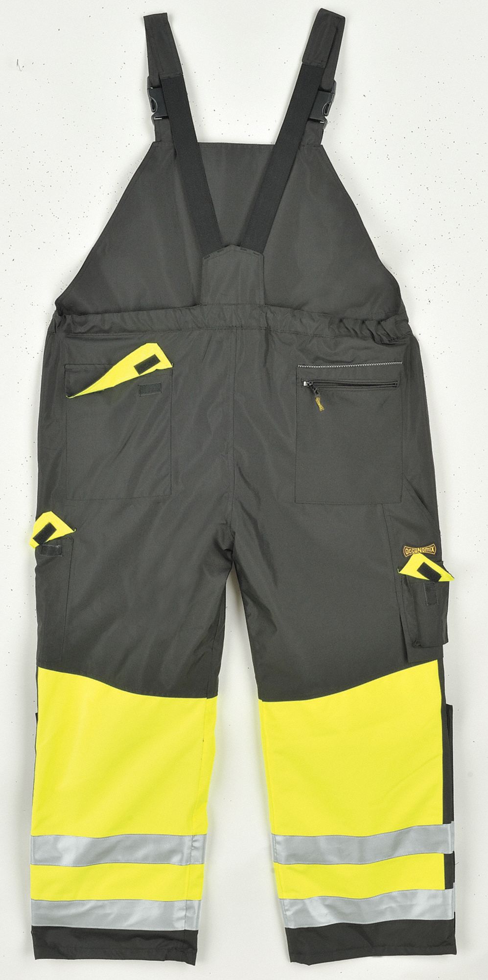 OCCUNOMIX Yellow, HiVisibility Cold Weather Bib, 2XL, Polyester
