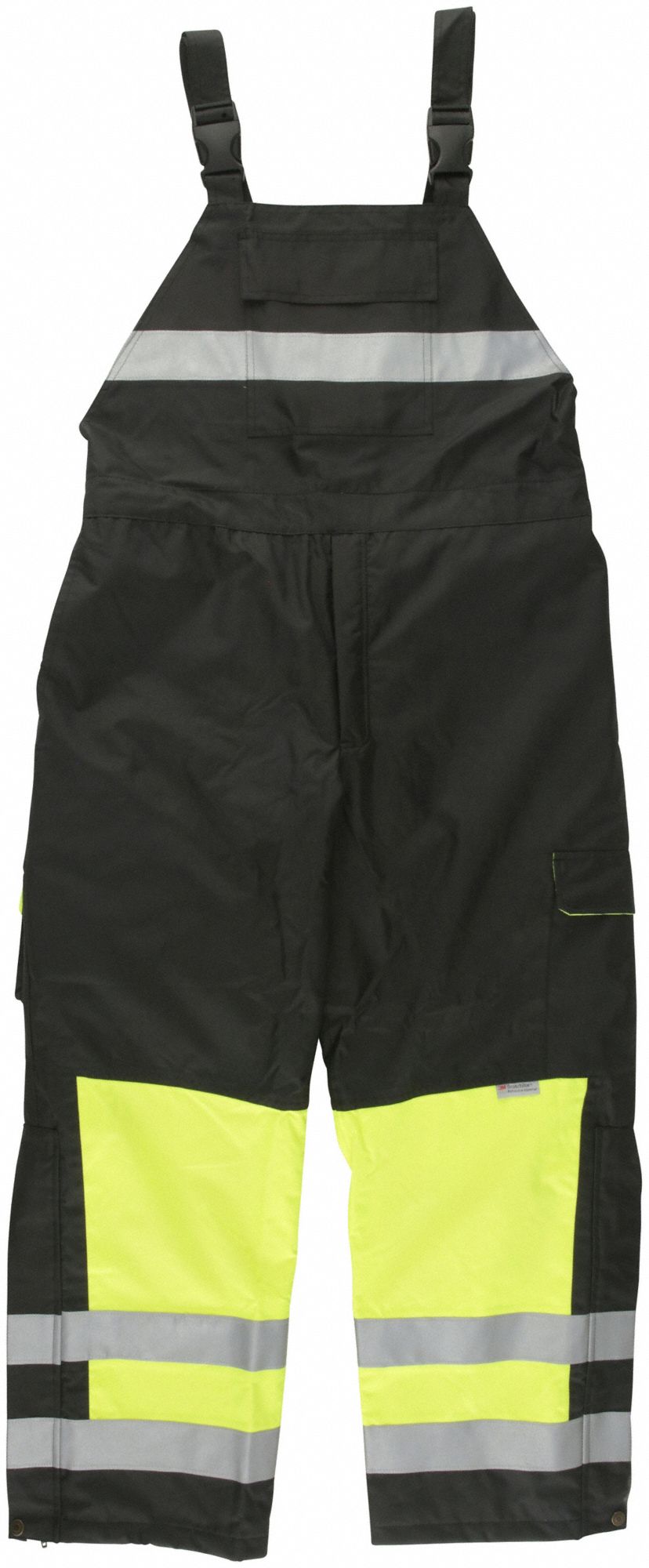 Hi-Visibility Cold Weather Bib: ANSI Class E, XL ( 50 in x 31 in ), -32°F to 32°F, Yellow