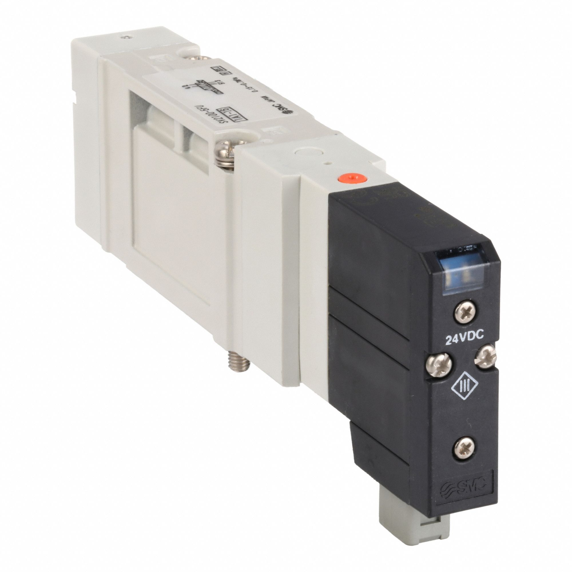 Solenoid Air Control Valve: SV2000 Series, Single Solenoid, Five-Way / Two-Position, 24V DC, 5 Ports