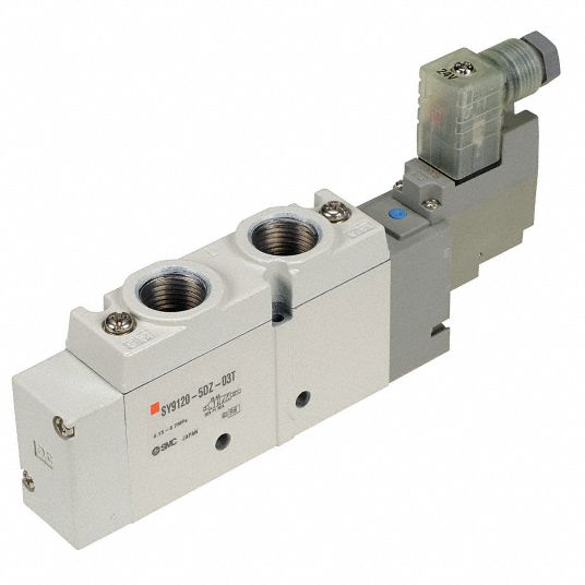 Solenoid Air Control Valve: SY9000 Series, 24V DC, 5-Way/2-Position,  Solenoid / Solenoid