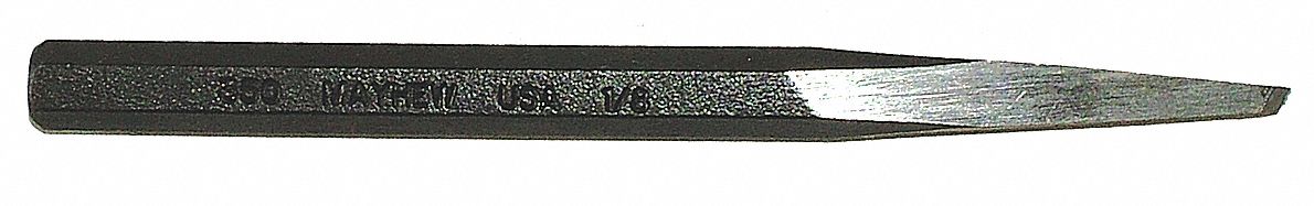 thumbnail image 2 of Gray Tools Diamond Point Chisel - 1/4" Cut, 1/2" Body, 6-1/2" Long 2 of 10