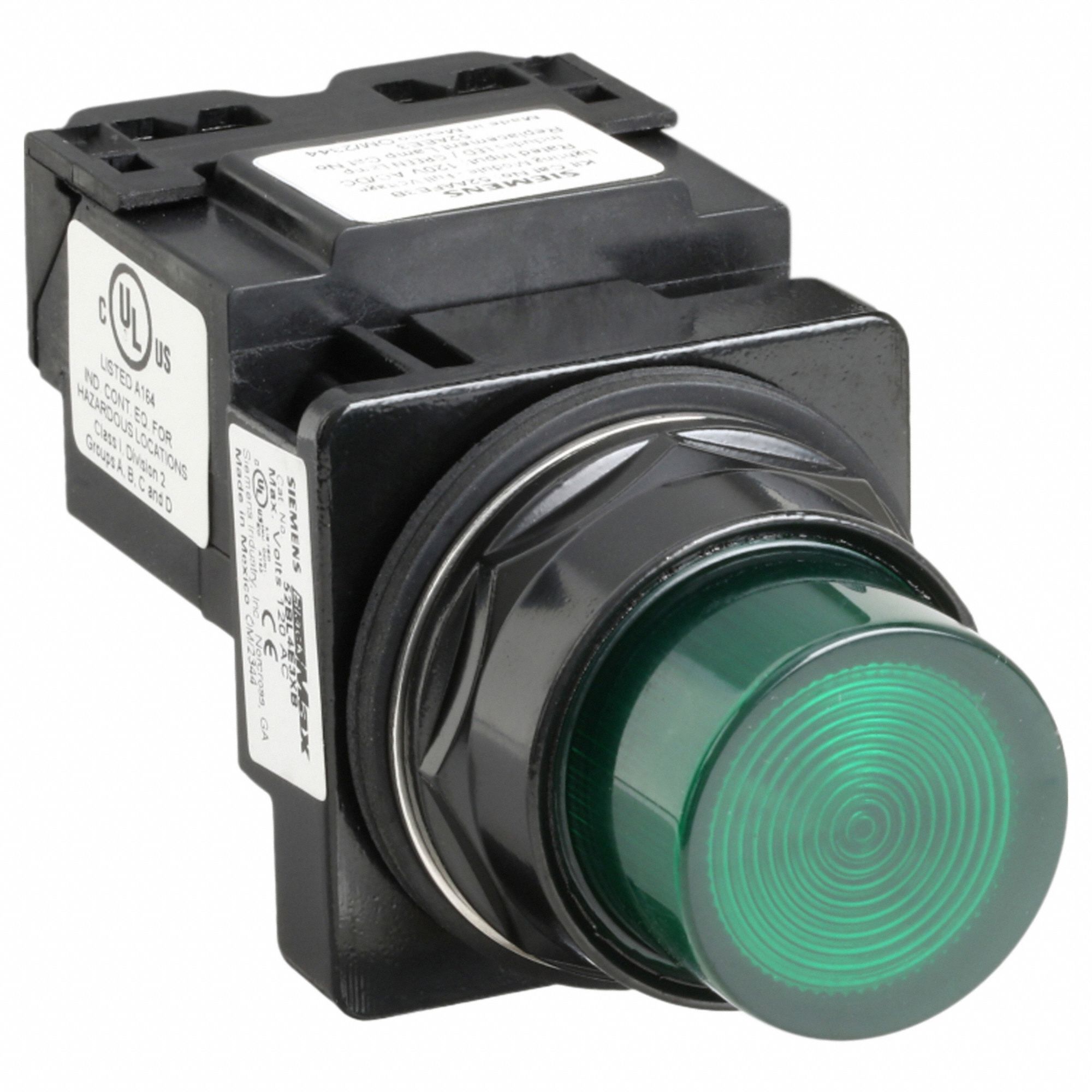 Pilot Light,  Green,  30mm,  LED