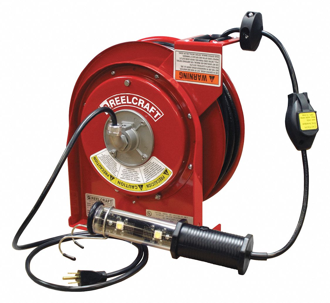 REELCRAFT Cord Reel, Led Light 22KW38L 4050 163 10 Grainger