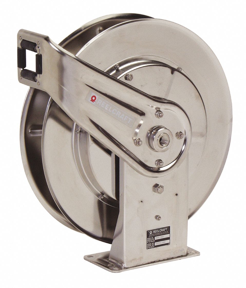 Air Hose Reel Stainless Steel 1/2x50ft.