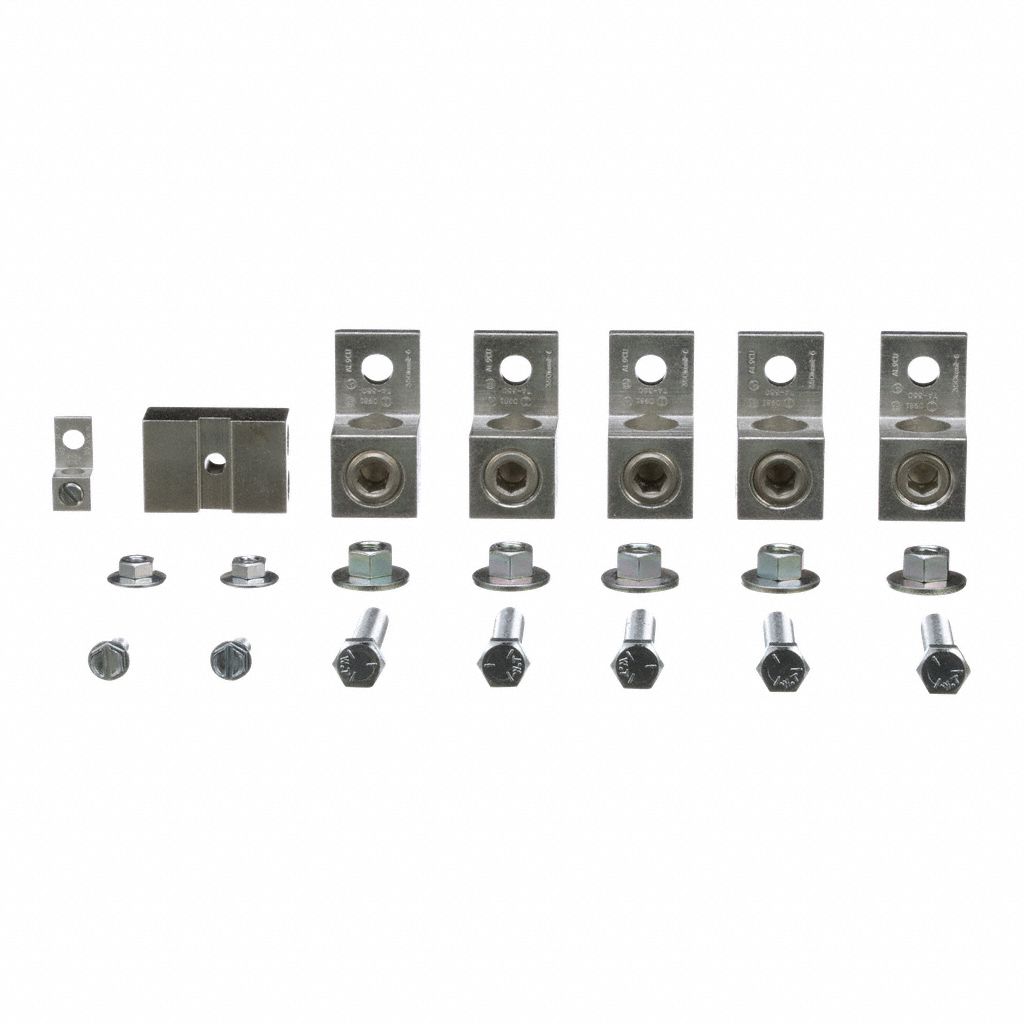 Lug Kit: For Low Volt Transmer Type, (7) Bolts/(7) Nuts/Bonding Lug/Lug Ground, 5 Lugs