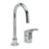 Gooseneck-Spout Single-Joystick-Handle Two-Hole Off-Centerset Deck-Mount Kitchen Sink Faucets