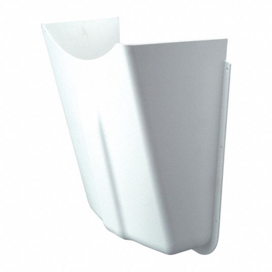 ZURN Pipe Covers, No. of Pieces 1, White, Plastic 22LU09Z6900VG