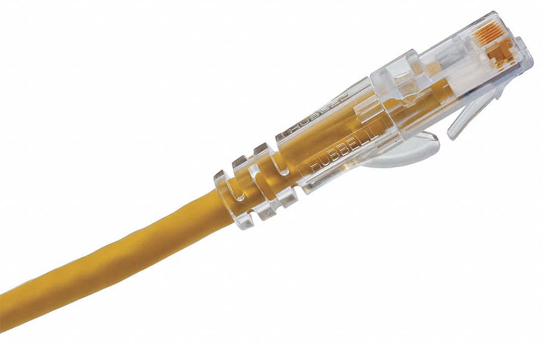 HUBBELL PREMISE WIRING, Round, 24 AWG, Voice and Data Patch Cord