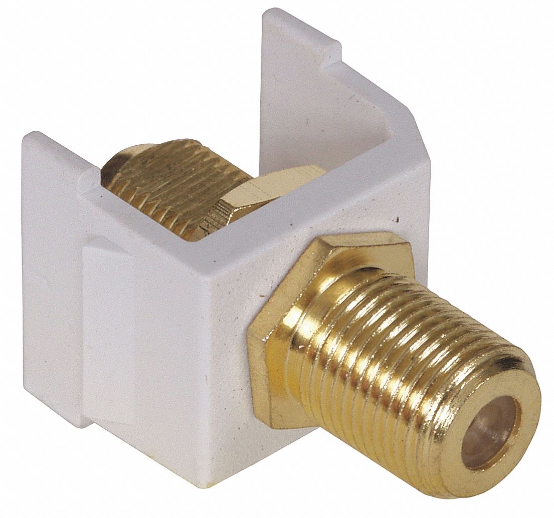 Keystone Jack, 0.75 in H, White