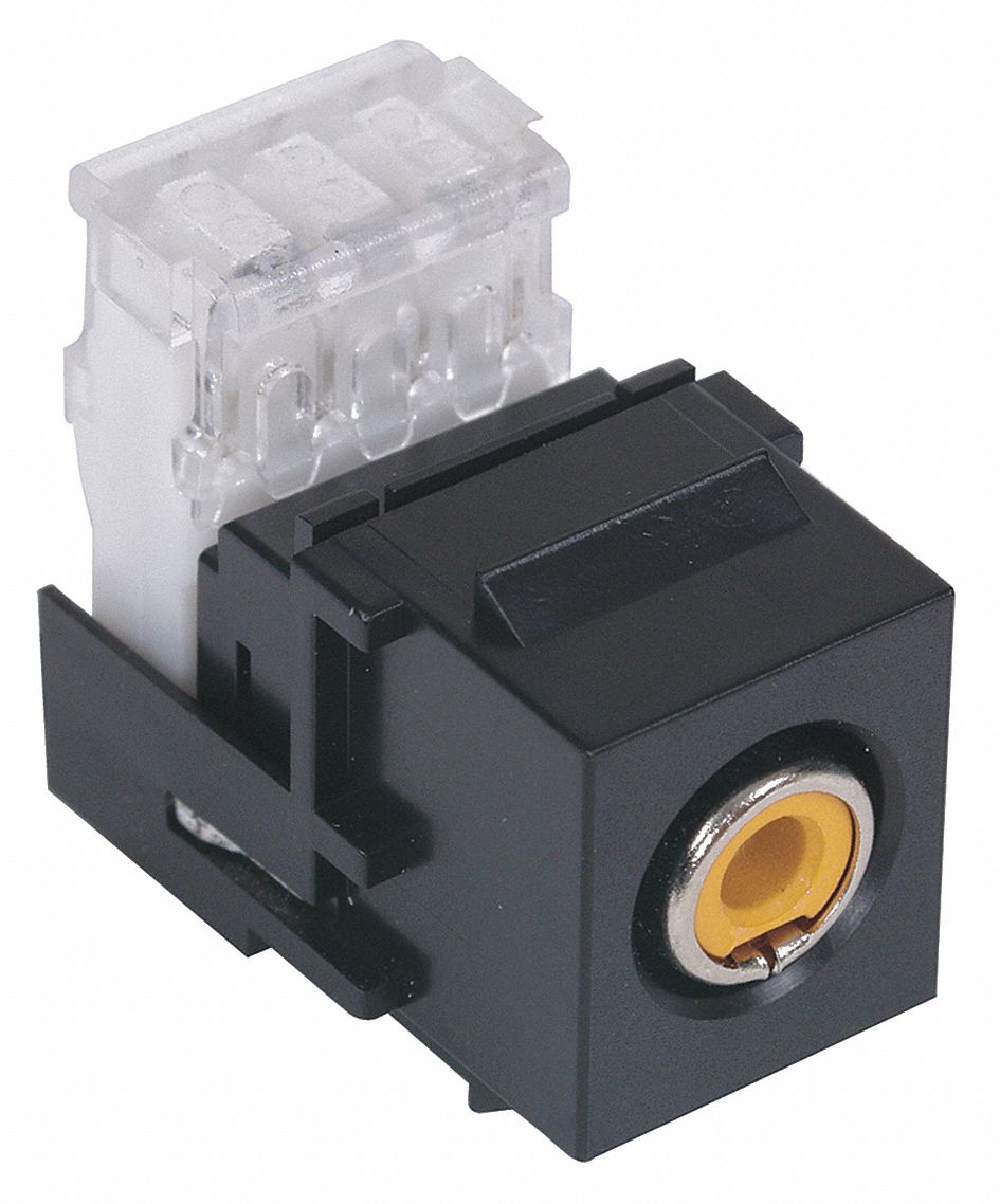 Keystone Jack, 1 in H, Black