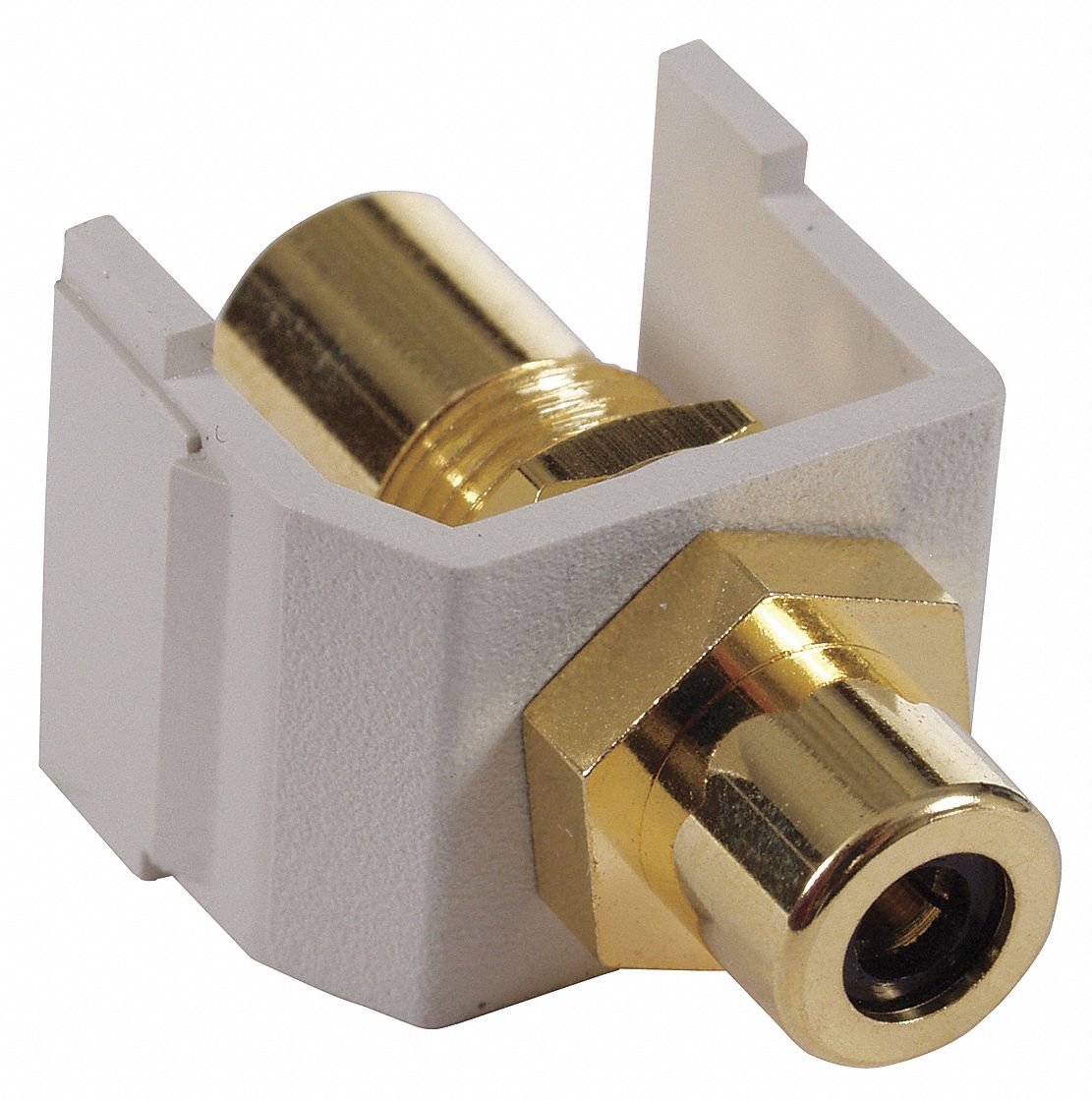 Keystone Jack, 0.8125 in H, Off-White