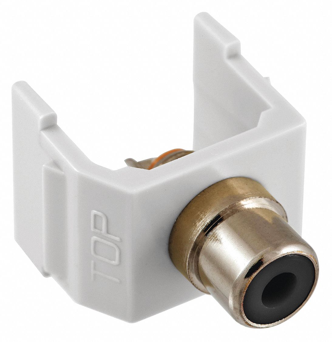 Keystone Jack, 0.8125 in H, White