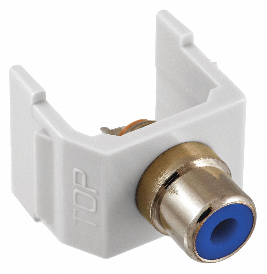 Keystone Jack, 0.8125 in H, White