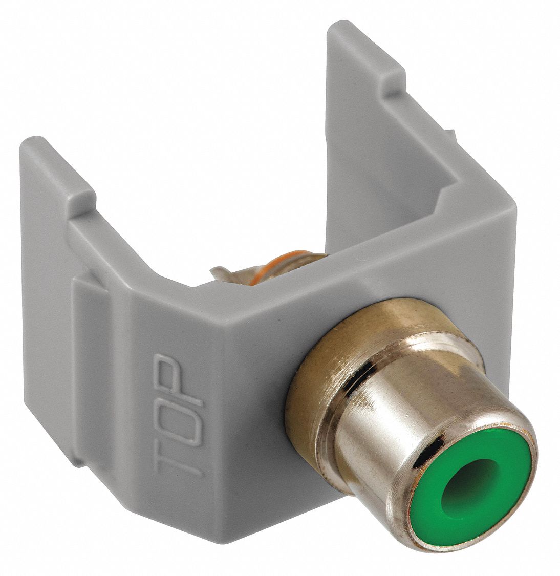 Keystone Jack, 0.8125 in H, Gray