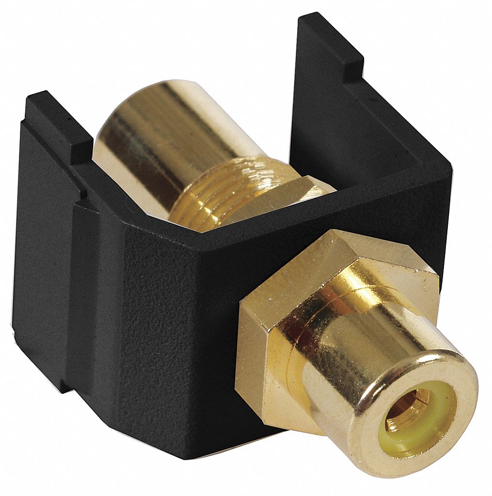 Keystone Jack, 0.8125 in H, Black