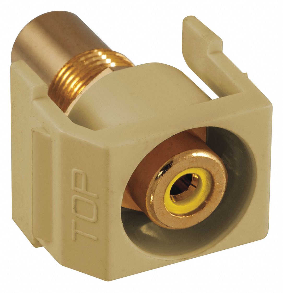 Keystone Jack, 0.875 in H, Ivory