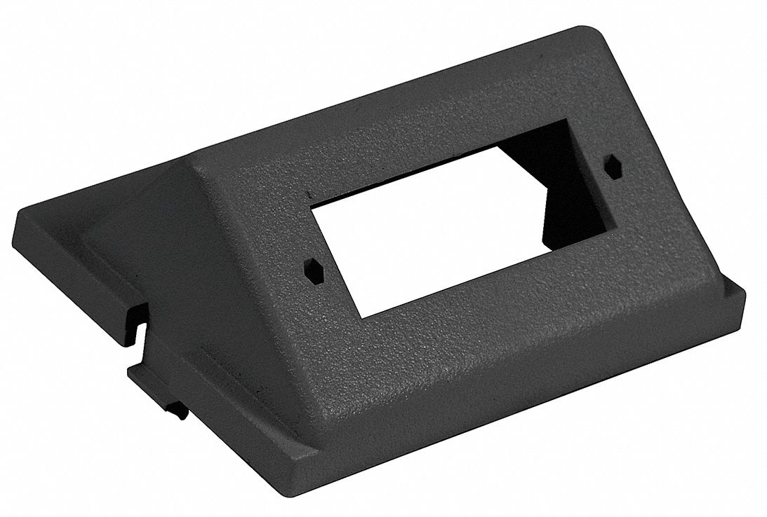 Audio/Video Module: 1.5-Unit Duplex SC Keystone, Angled Module, Black
