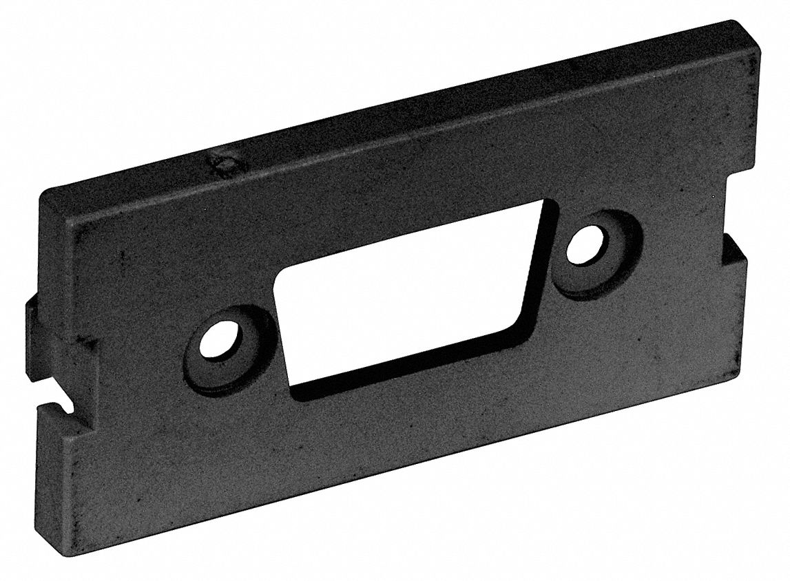 Audio/Video Module: 1-Unit HD15/9-Pin or HDMI Module, Flat Module, Black