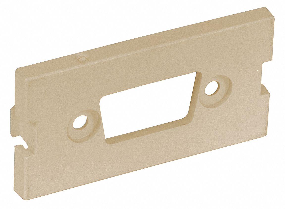 Audio/Video Module: 1-Unit HD15/9-Pin or HDMI Module, Flat Module, Ivory