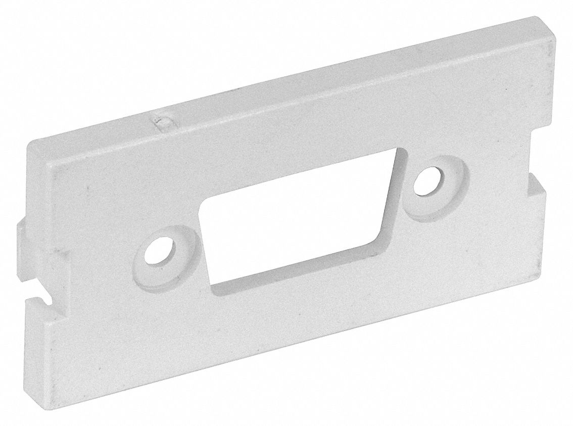 Audio/Video Module: 1-Unit HD15/9-Pin or HDMI Module, Flat Module, White