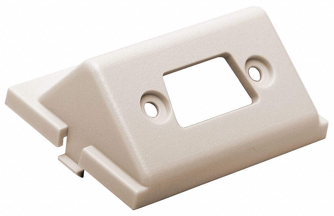 Wall Plate: 1.5-Unit HD15/9-Pin or HDMI Module, Angled Module, Light Almond