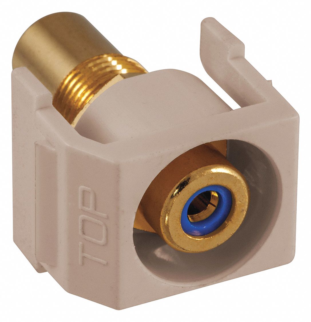 Keystone Jack, 0.875 in H, Beige