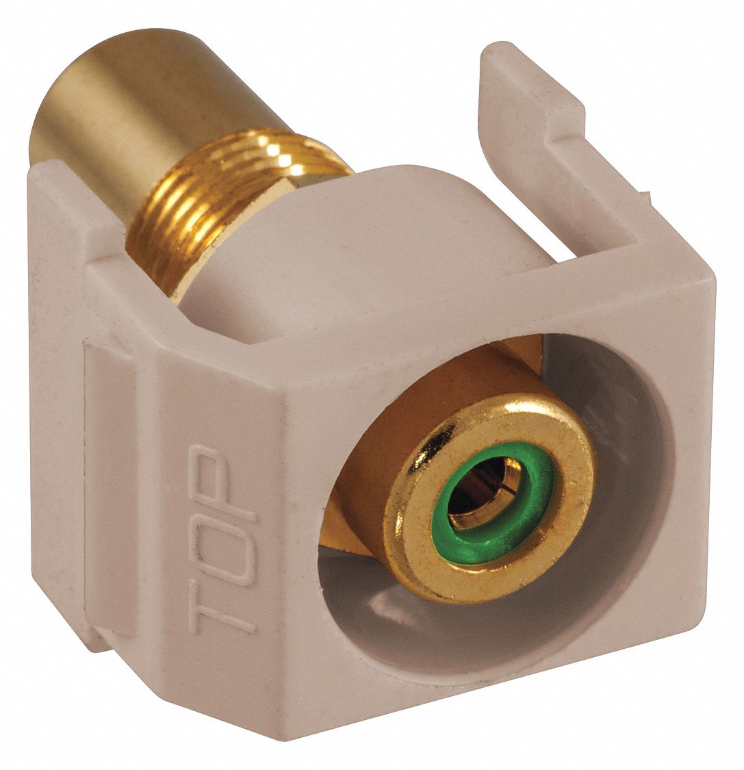 Keystone Jack, 0.875 in H, Beige