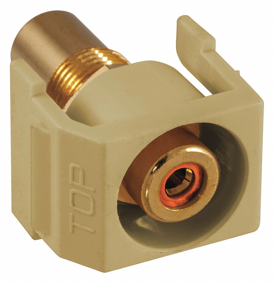 Keystone Jack, 0.875 in H, Ivory