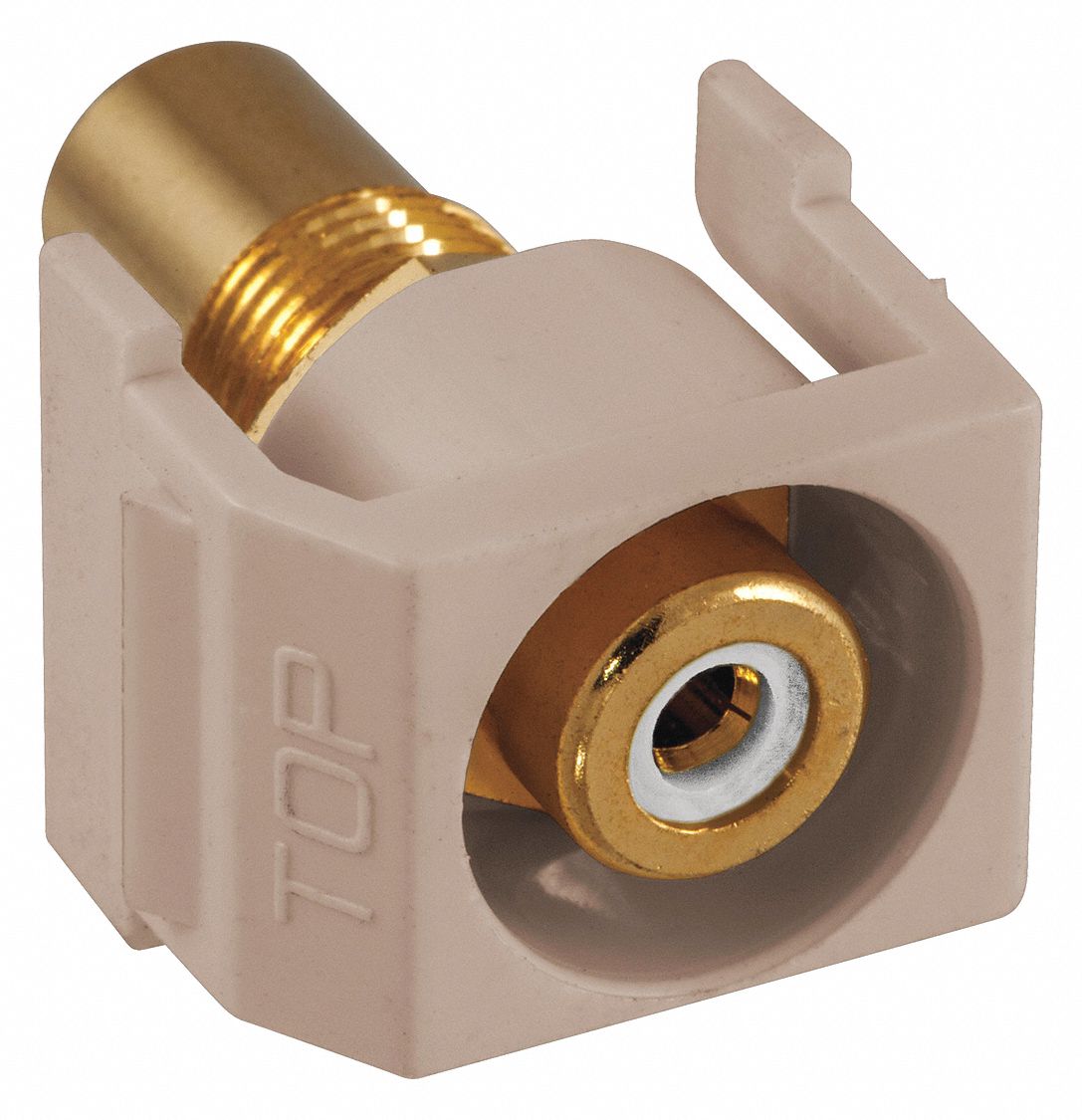 Keystone Jack, 0.875 in H, Beige